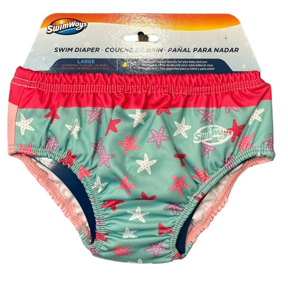 Swimways Reusable Swim Diaper, 24 MO